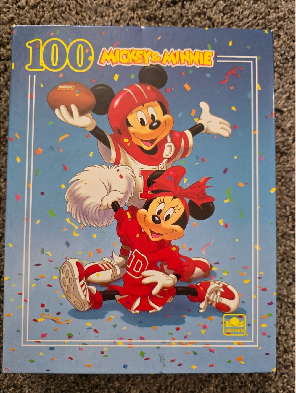 Vintage 1986 Golden Disney Mickey Minnie 100 Pc Jigsaw Puzzle Complete